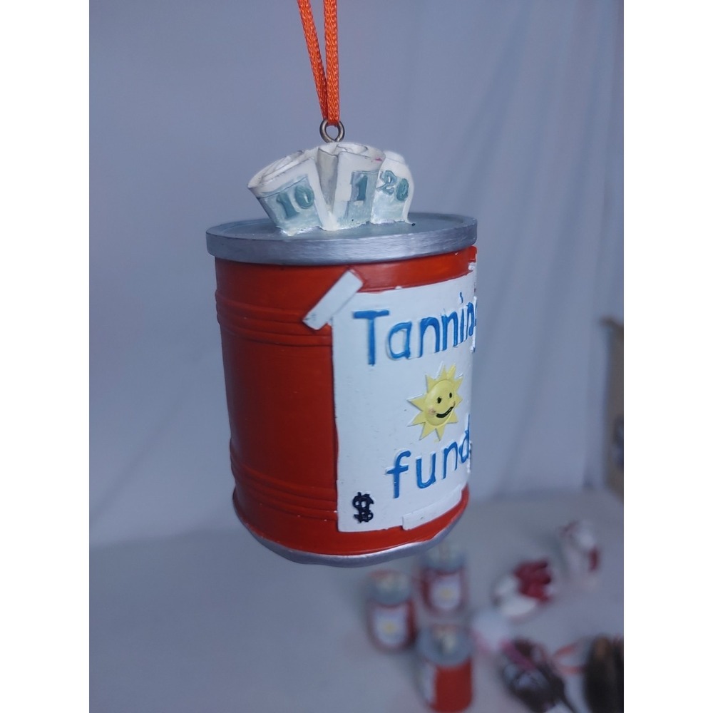 The Tanning‎ Fund Holiday Trip kurt adler Fun Christmas ornament Money Sun